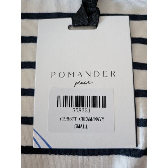 NWT Pomander Place Gio Maxi Dress Navy Stripe Size Small Tuckernuck Coastal Prep - Picture 6 of 8